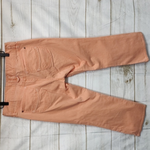 Gap Low Rise Stretch Denim Crops, Light Orange, Size 12 - Picture 11 of 12